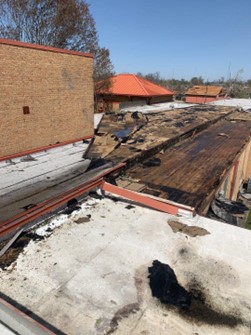 Metal Edge roof damage