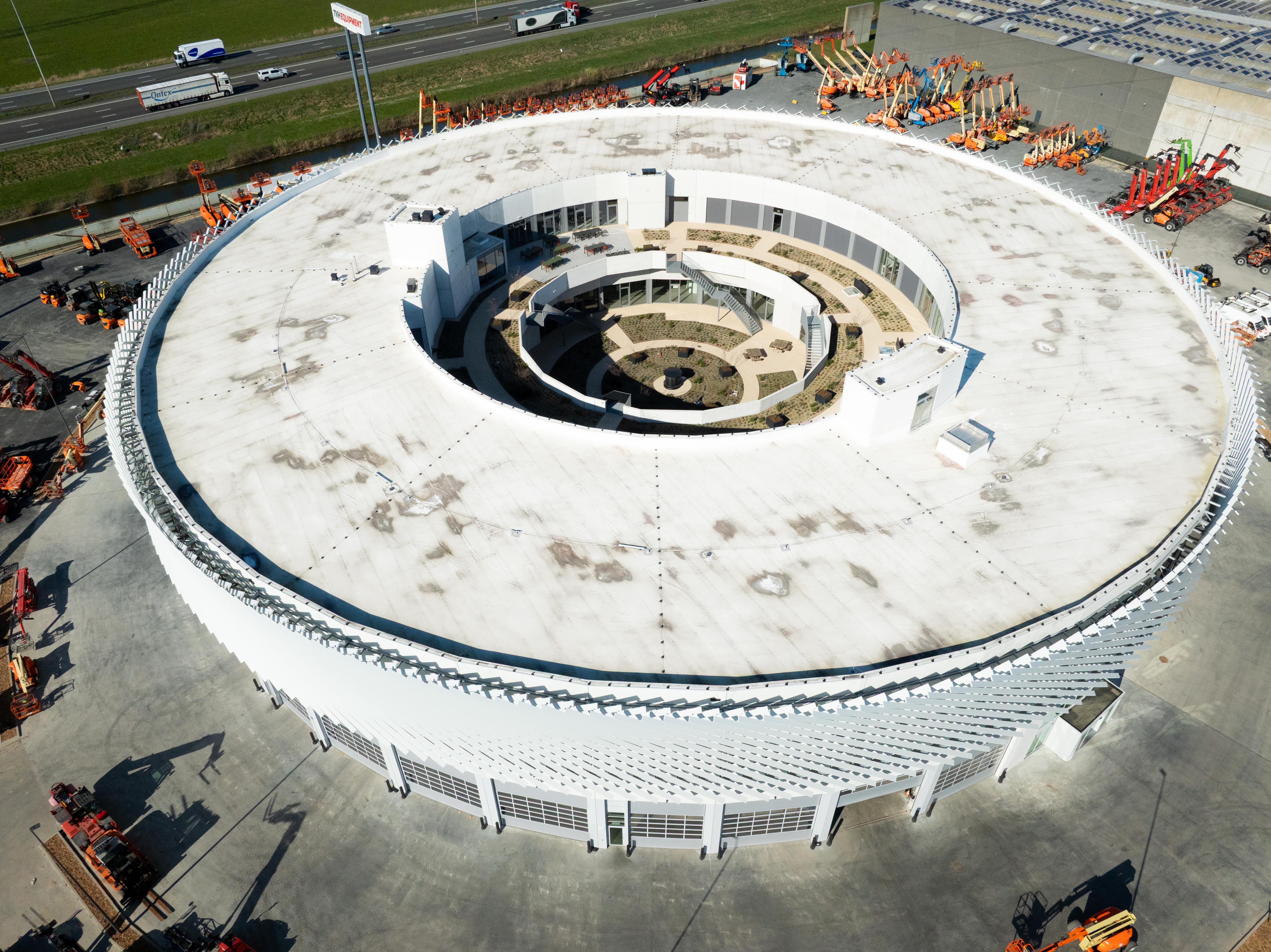 roof of the Nest in Belgium waterproofed with UltraPly TPO